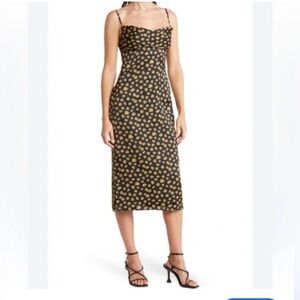 Weworewhat floral Cowl Midi Dress